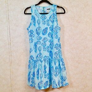 NWOT Lilly Pulitzer She Sells Sea Shells Mini Dress Ruffled RN# 88189 Size Small